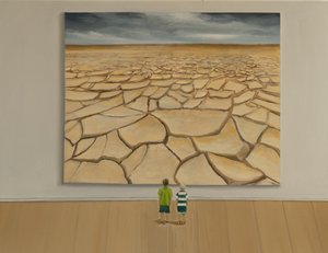 No water, 2019 (olja på duk) av Jerome Glomaud