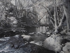 Riverscapes, 2024 (olja på duk) av Jerome Glomaud