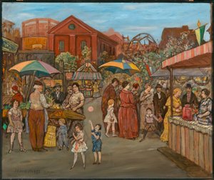 Italienare i Jefferson Park av Jerome Myers