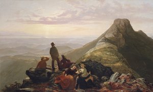 Den försenade festen på Mansfield Mountain, 1858. av Jerome Thompson