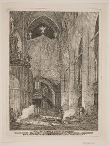 Det inre av St. Catharina kyrka i Hamburg av Jes Bundsen