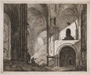 Interiör från samma ruin 1806 av Jes Bundsen