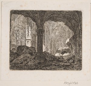 Interiör från samma ruin 1806 av Jes Bundsen