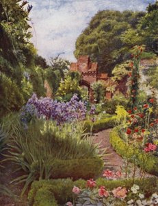 Fulham, Gateway between Walled Garden and Grounds (färg litho)