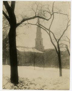 Park Street Church, Boston, USA, ca 1902-10 (foto av gelatinsilver) av Jessie Tarbox Beals