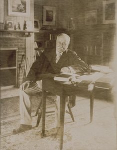 Portrait of William Dean Howells (1837-1920) 1918-20  av Jessie Tarbox Beals