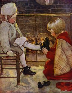 En modern Askungen (färg litho)