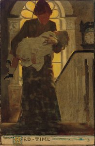 Bed-Time, ca 1902 (kol, akvarell och olja ombord) av Jessie Willcox Smith