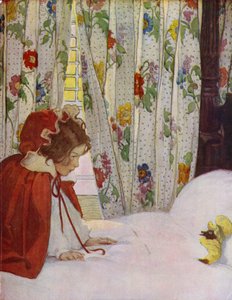 Rödluvan (färg litho)