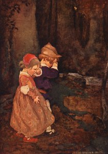 Babes in the Wood (färglitografi) av Jessie Willcox Smith