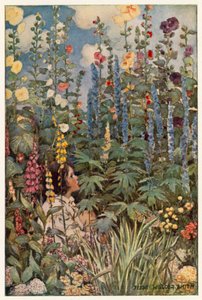 Blommorna (färg litho)