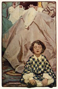 Det lilla landet (färg litho) av Jessie Willcox Smith