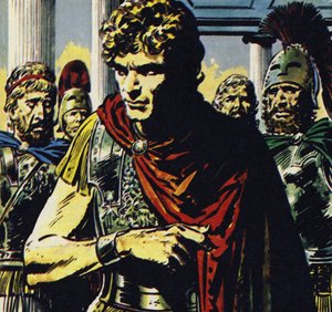 Alexander var en tyrann som betalade eller dödade sina motståndare (färglitografi) av Jesus Blasco