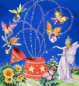 Fairy Candle, illustration från "Teddy Bear
