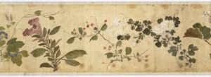 Hundra blommor, tidigt 1600-tal (målat siden)