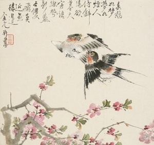 Ett par svalor, 1857