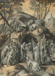 Holländska: Lazarus uppståndelse Lazarus uppståndelse av Joachim Beuckelaer