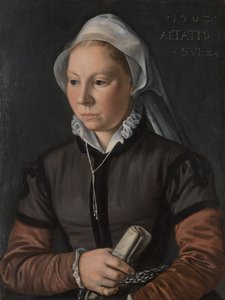 Porträtt av en ung kvinna, 1562. av Joachim Beuckelaer