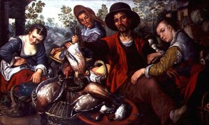 The Game Stall (olja på duk) av Joachim Beuckelaer