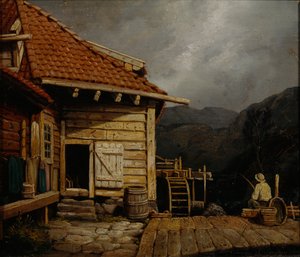 Kvarn av Svartidiket (olja på duk)