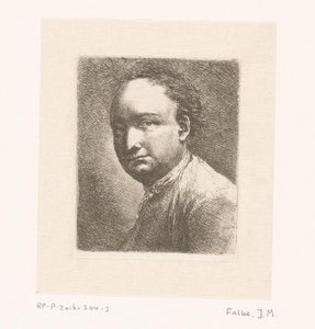 Porträtt av målaren Johann Harper av Joachim Martin Falbe