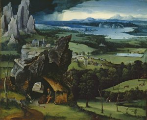 Landskap Med Saint Jerome