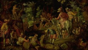 Johannes Döparen predikar i skogen