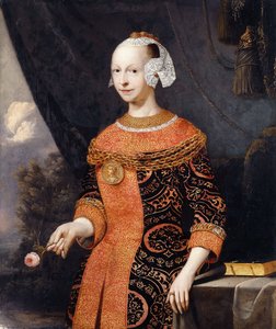 Porträtt av en dam, identifierad som Anne, Marquise de Basville,