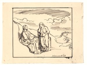 Kristus och den samaritanska kvinnan av Joakim Frederik Skovgaard