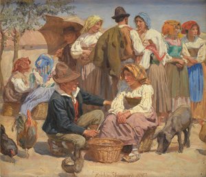 Märkt i Sora av Joakim Frederik Skovgaard