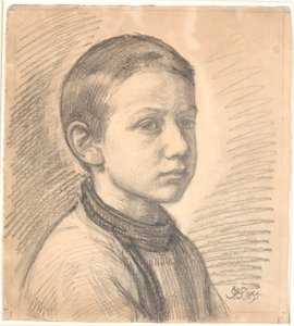 Porträtt av målaren J.Th. Skovgaard som pojke av Joakim Frederik Skovgaard