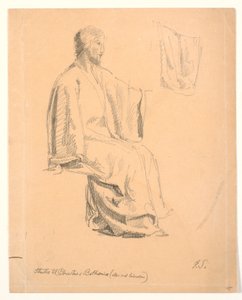 Studie av den sittande Kristus av Joakim Frederik Skovgaard