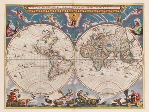 Le grand atlas, ou cosmographie Blauiane, en laquelle est exactement descritte le terre, la mer, et le ciel, vol.I av Joan Blaeu