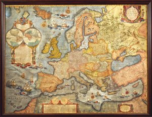 Karta över Europa 1686 av Joan Blaeu