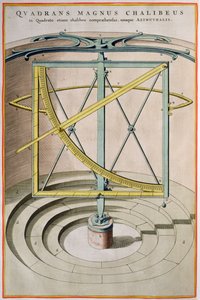 Quadrans Magnus Chalibeus sida från Atlas Major, 1662 av Joan Blaeu