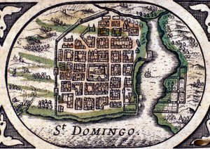 Santo Domingo - i Atlas av W. J. Blaeu av Joan Blaeu