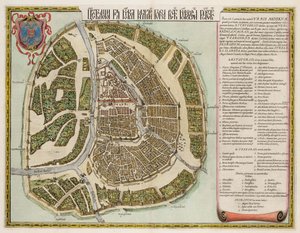 Moskva Kreml-karta från 1500-talet av Joan Blaeu
