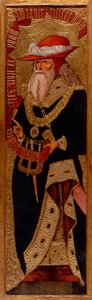 Abraham - Målning av Joan Gasco (aktiv 1500-1529) - ca. 1500 - Tempera på panel - 233,5x66,1 - Kataloniens nationella konstmuseum, Barcelona