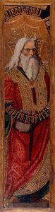 Moise - Moses - Målning av Joan Gasco (aktiv 1500-1529) - ca. 1500 - Tempera på panel - 294,4x55,9 - Kataloniens nationella konstmuseum, Barcelona