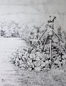 The Garden Pump, 1973 (kol) av Joan Thewsey