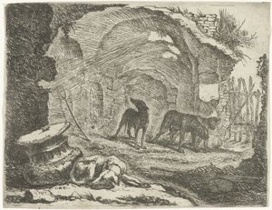 Fyra hundar vid en ruin Hundar (serietitel)