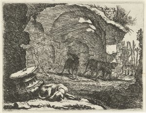Fyra hundar vid en ruin Hundar (serietitel)
