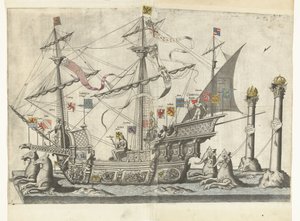Het schip Victoria, nr. 5 Begrafenisoptocht van keizer Karel V, 1558 (serietitel) Den magnifika och överdådiga begravningspumpen, framförd vid begravningen och begravningen av den mycket store och mycket segerrike kejsaren Charles Fifth, firad i staden Bry