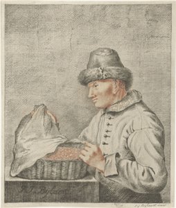 räkor säljare av Joannis Jacobus Bijlaert (signed by artist)