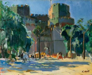 Torres Serranos, Valencia av Joaquim Mir i Trinxet
