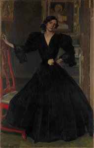 Sorollas dam i svart av Joaquín Sorolla
