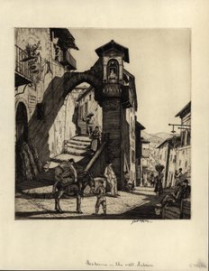 Madonna in the Wall, Subiaco, 1929 (torrnålsgravyr)