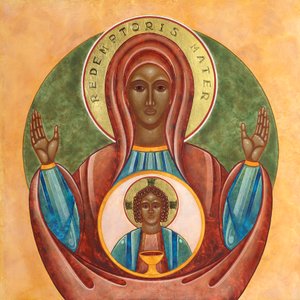 Redemptoris Mater, 2010 (äggtempera och 24k guld på trä)