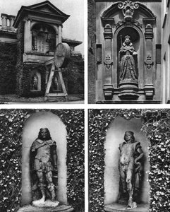 Klocka och statyer, Church of St Dunstan-in-the-West, London, 1926-1927