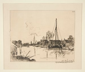 Le Canal (Kanalen) av Johan Barthold Jongkind
